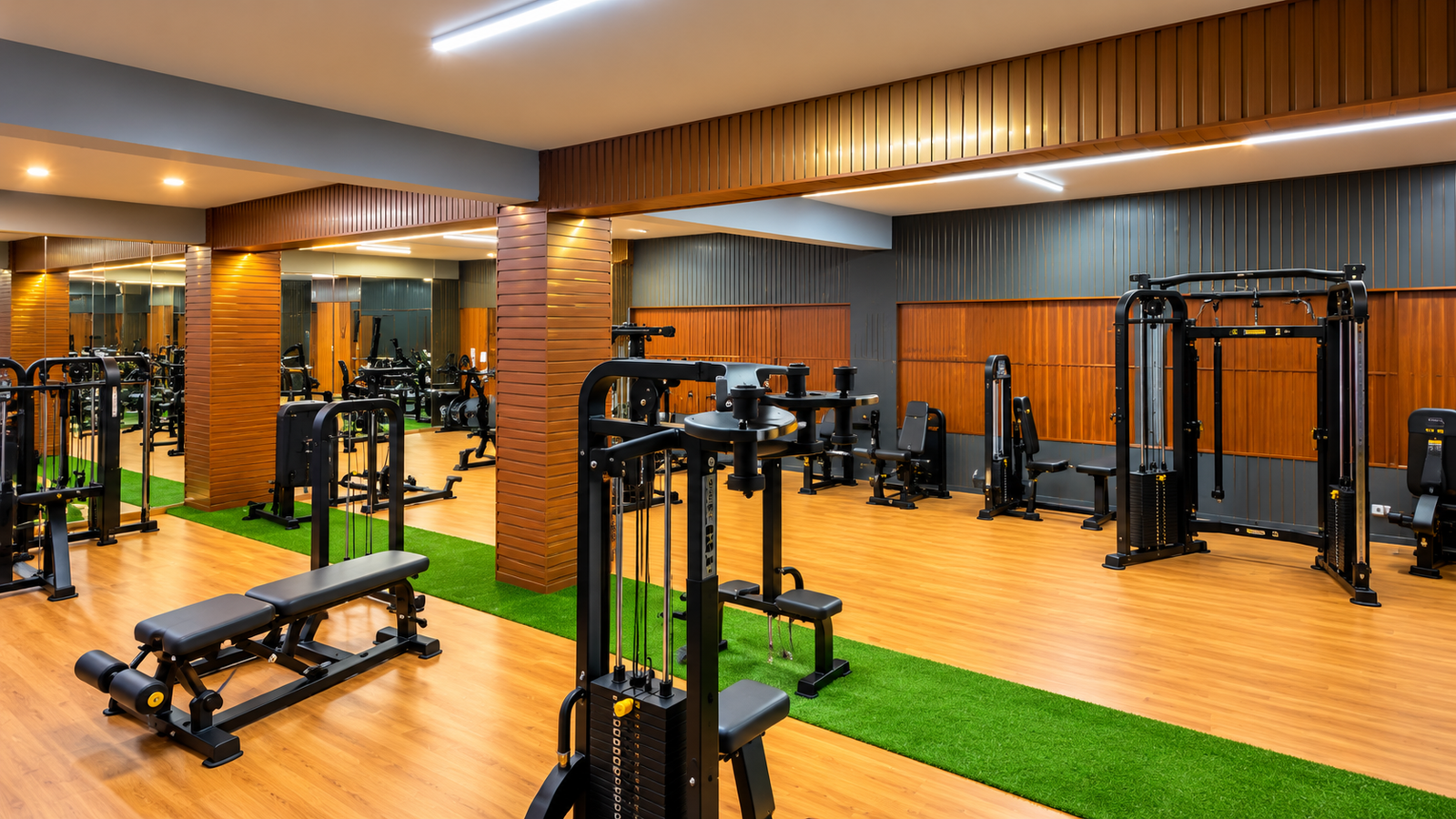 Strength machine area at VFITCLUB