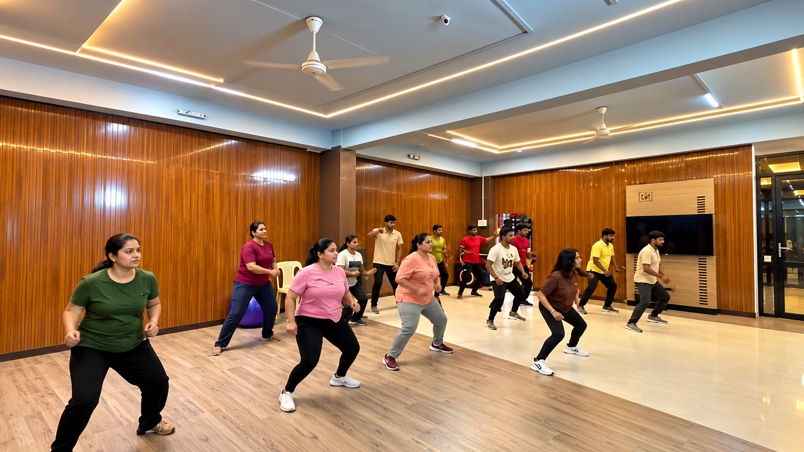 Zumba group class at VFITCLUB